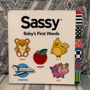 🏖️2/$5🏖️Sassy Baby's First Words Board Book